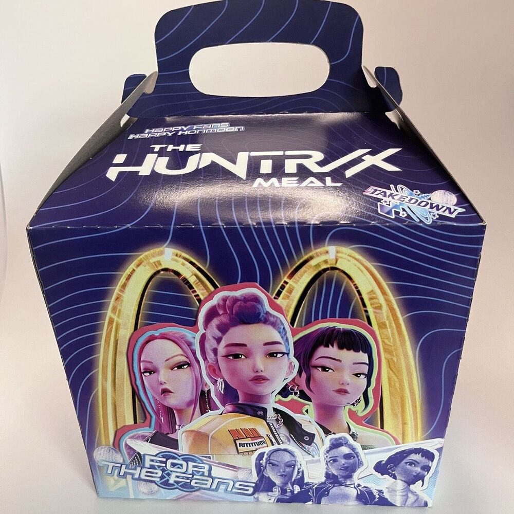 2026 McDonald's KPOP Demon Hunters Huntrx Saja Boys Happy Meal Box W/ Rameyon Mc
